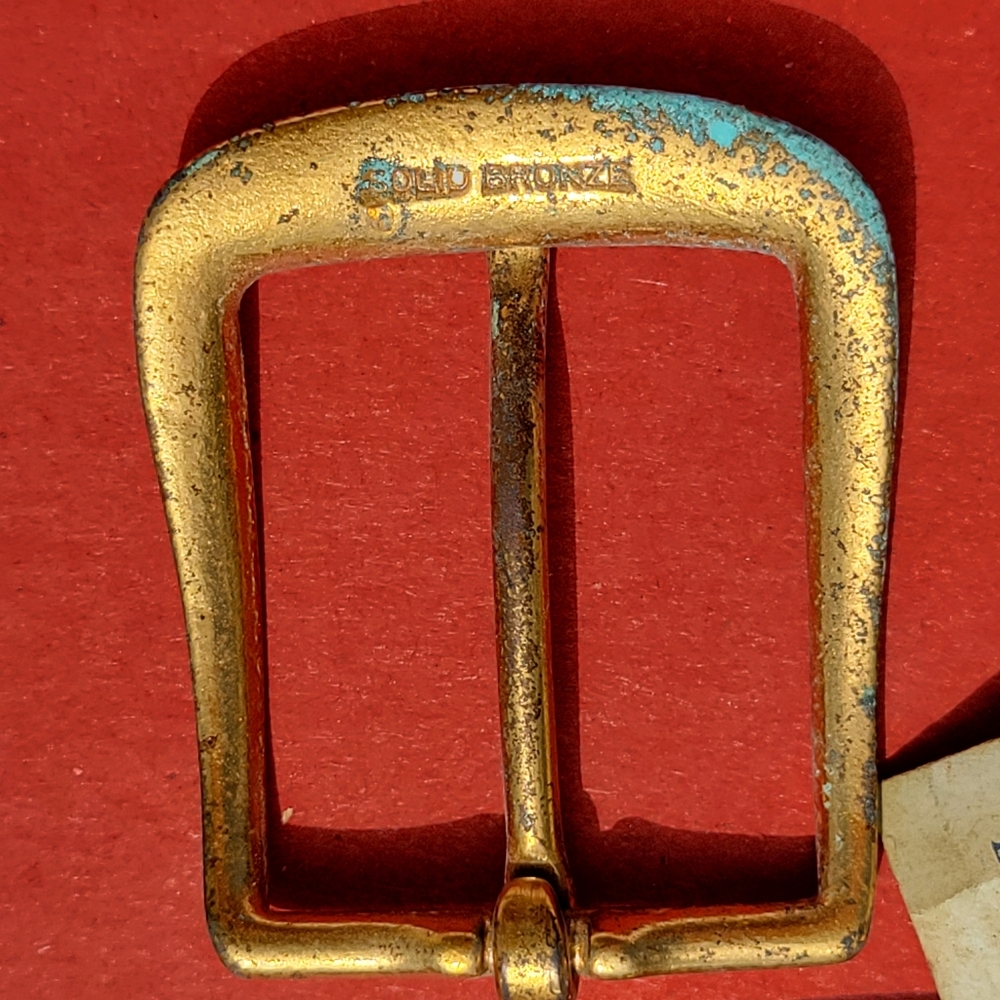 Bronze Buckle Trio ~ L.S. Ayres & Co. Vintage Antique? ~ Original Tag ~ *NOTE - Picture 7 of 16